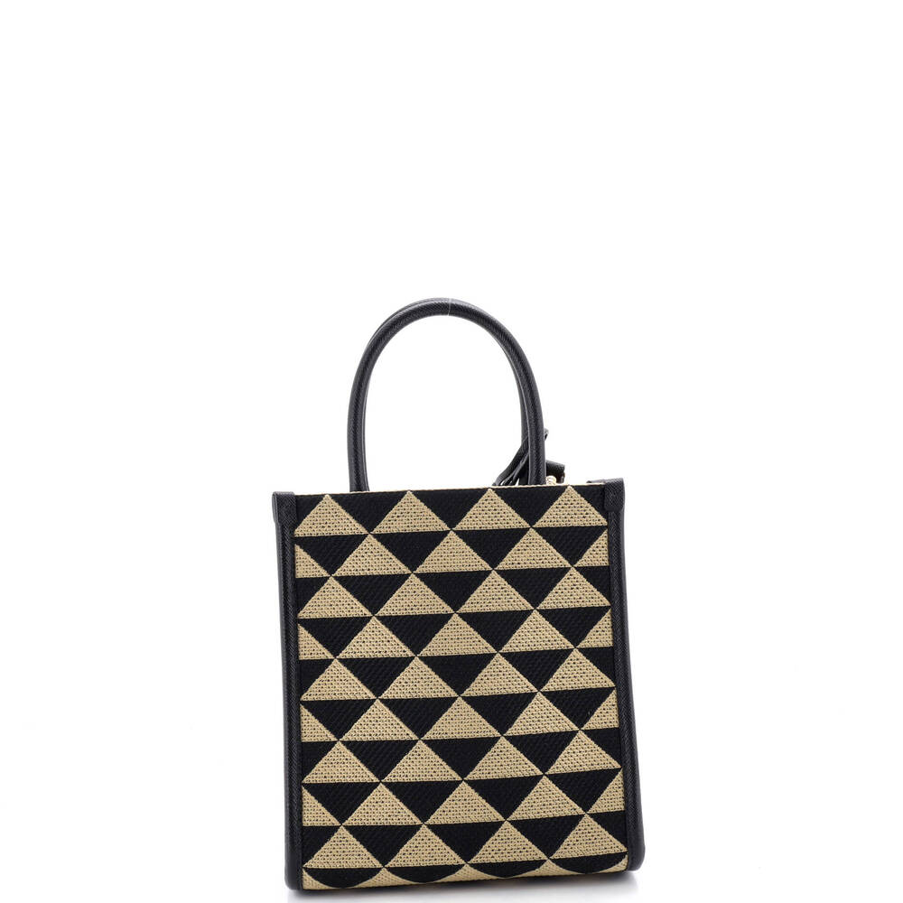 Prada Symbole Shopper Tote Jacquard #201032P24B - Picture 3 of 6